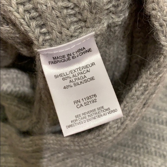 NWT HELMUT LANG LIGHT GREY WOOL SWEATER SIZE SMALL - Picture 7 of 9